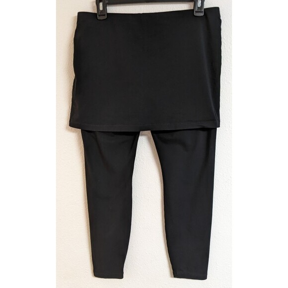 Women's Cabi # 287 M'Leggings Black Skirted Leggings Excellent Condition! Size M - Picture 5 of 9